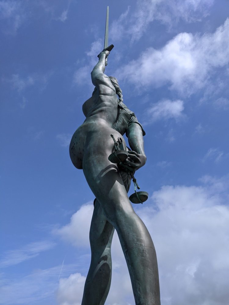 Verity statue by Damien Hurst