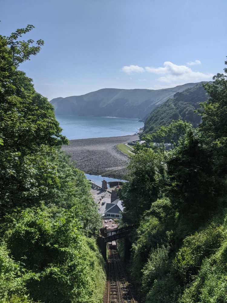 Cliff railway in North Devon